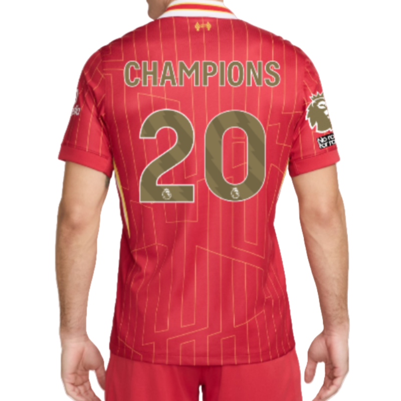 24-25 Liverpool Premier League Champions League Home Fan Edition Football Shirt
