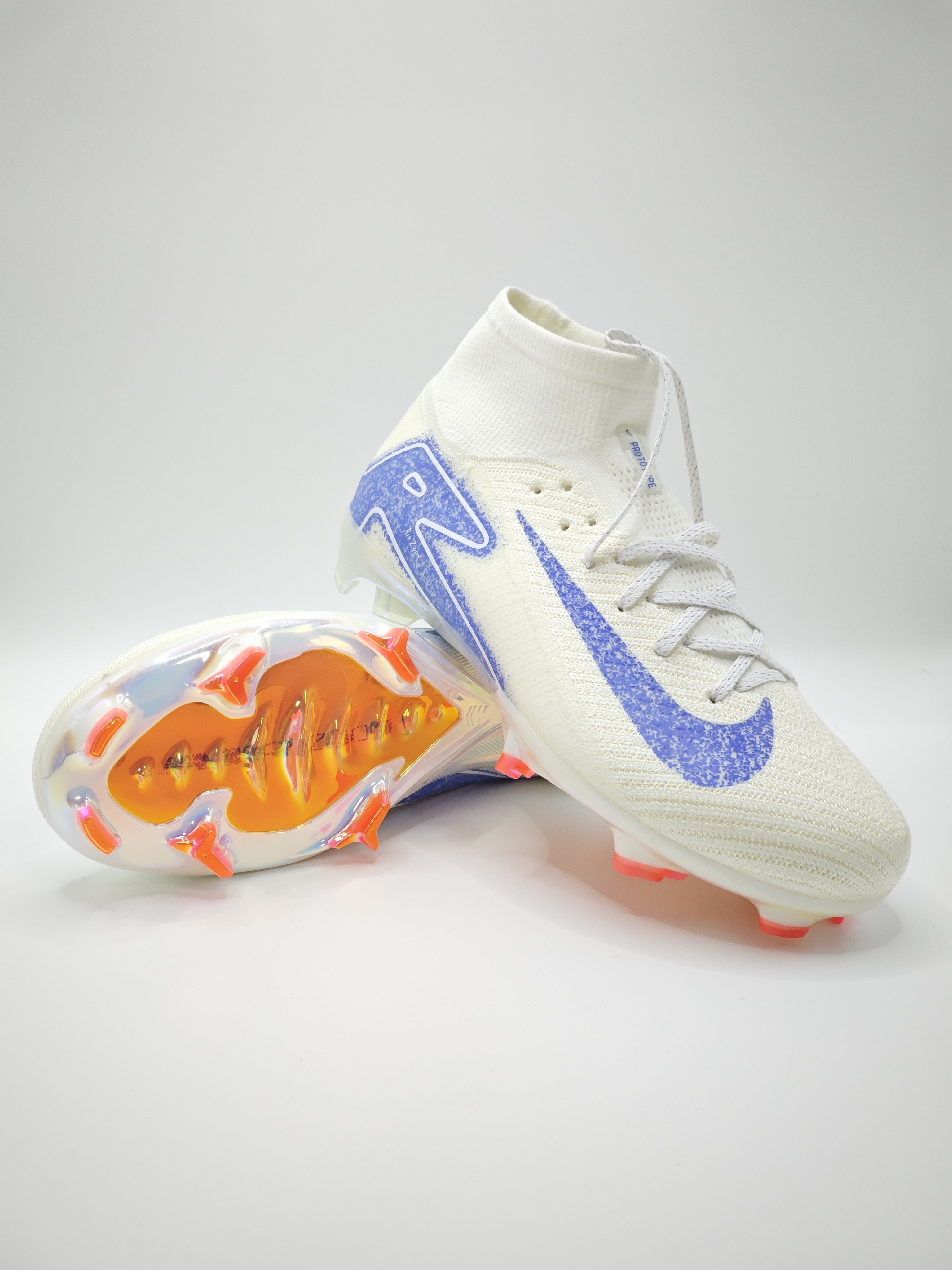 Nike Mercurial 16 FG Soccer Cleats with Built-in Bonded Pack: Full Air Cushion for All-Game Comfort, Waterproof Knit for Rainy Pitches