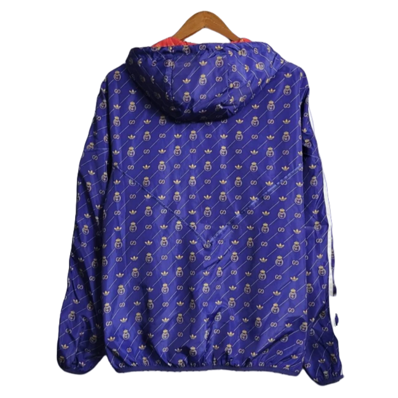 23-24 Real Madrid GUCCI joint Windbreaker Blue Football Shirt