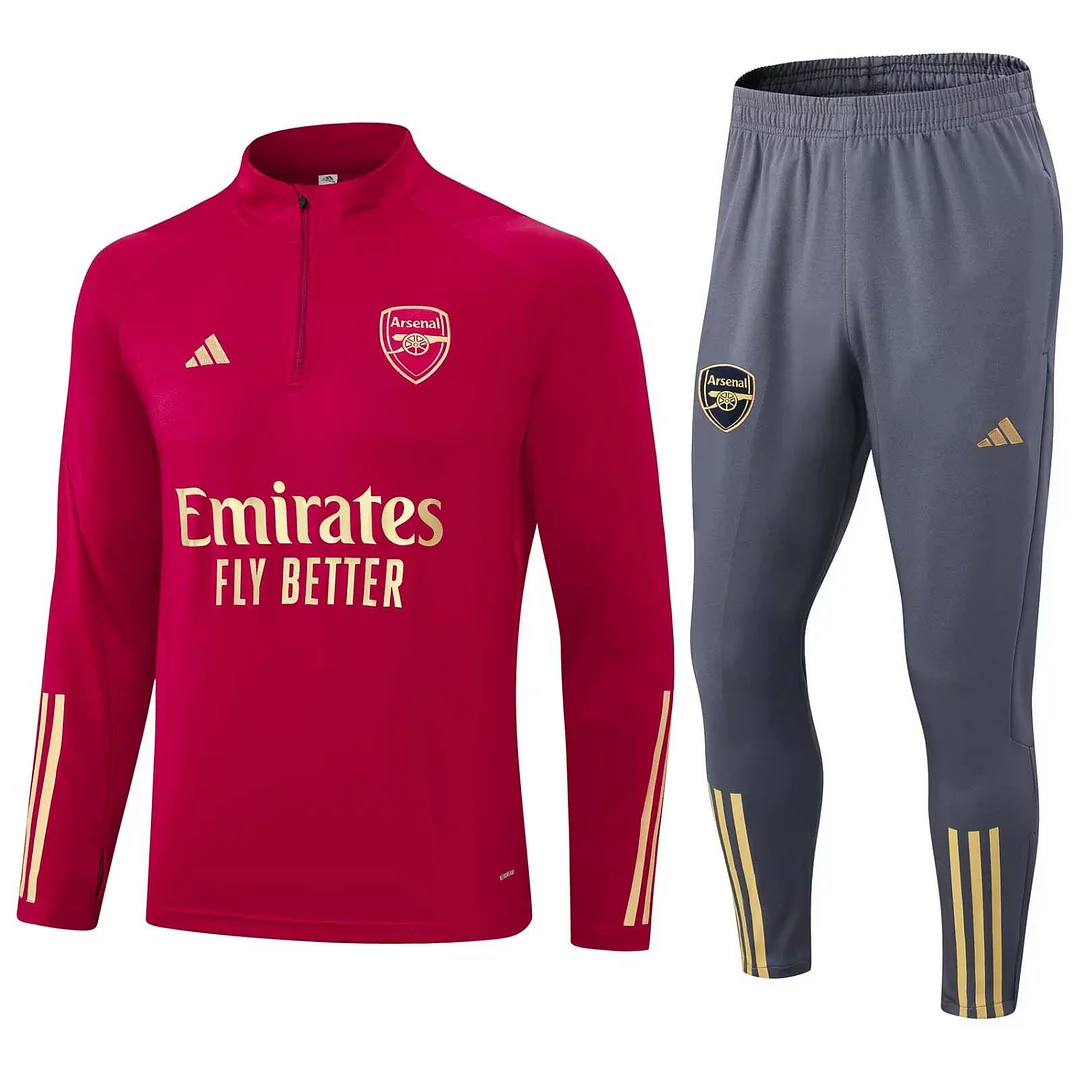 Arsenal Half-Pull Training Suit Red Football Shirt 2023/2024