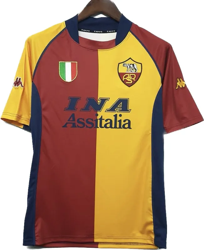Roma  2001/02 Retro Jersey Third Away Replica