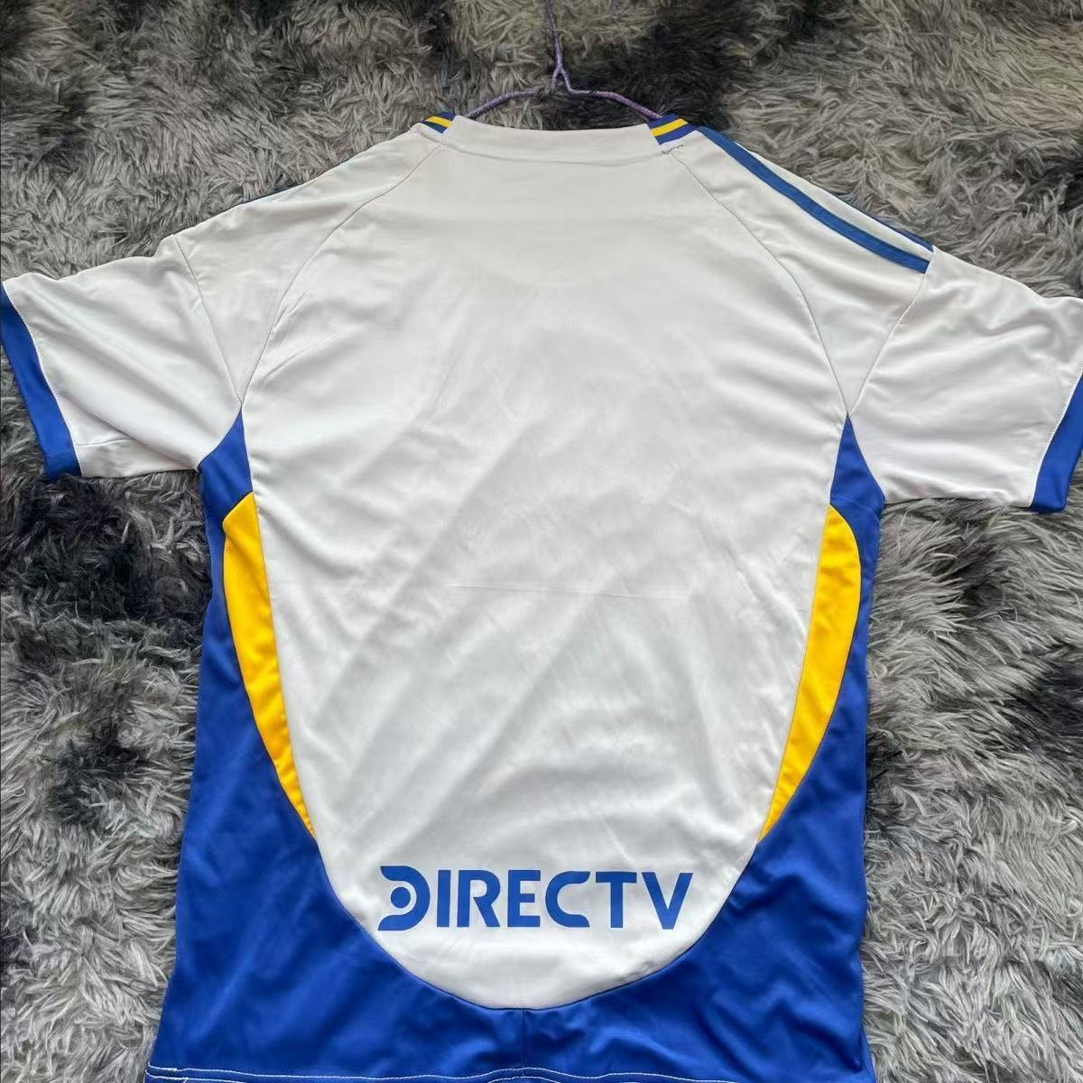 Boca Juniors 25/26 Away Fan Jersey – White/Yellow/Blue – Betsson Sponsor