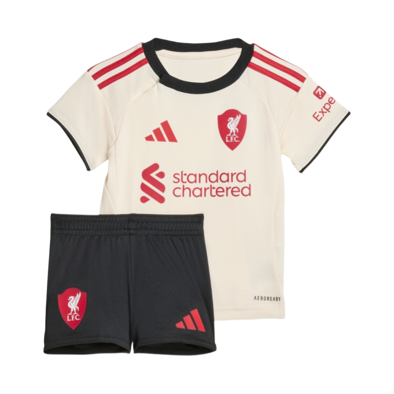 Liverpool Away Football Jersey Kids Kit 2025-26 (Jersey+Shorts)