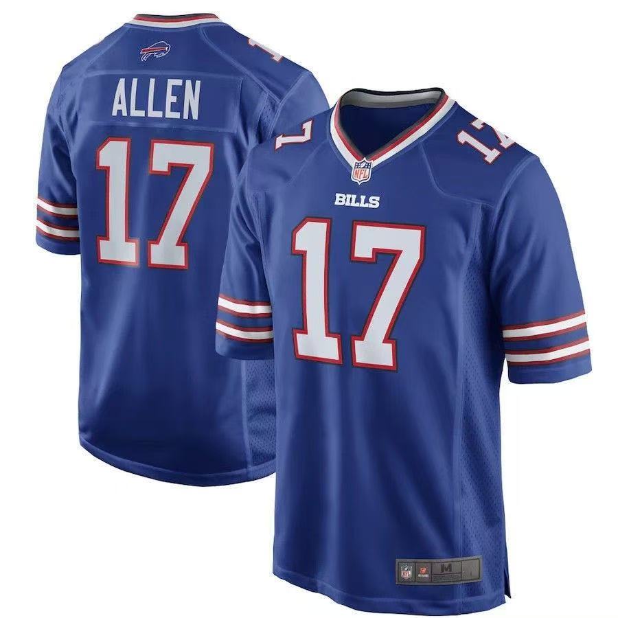 NFL Buffalo Bills football jersey, number 17, Josh Allen sportswear