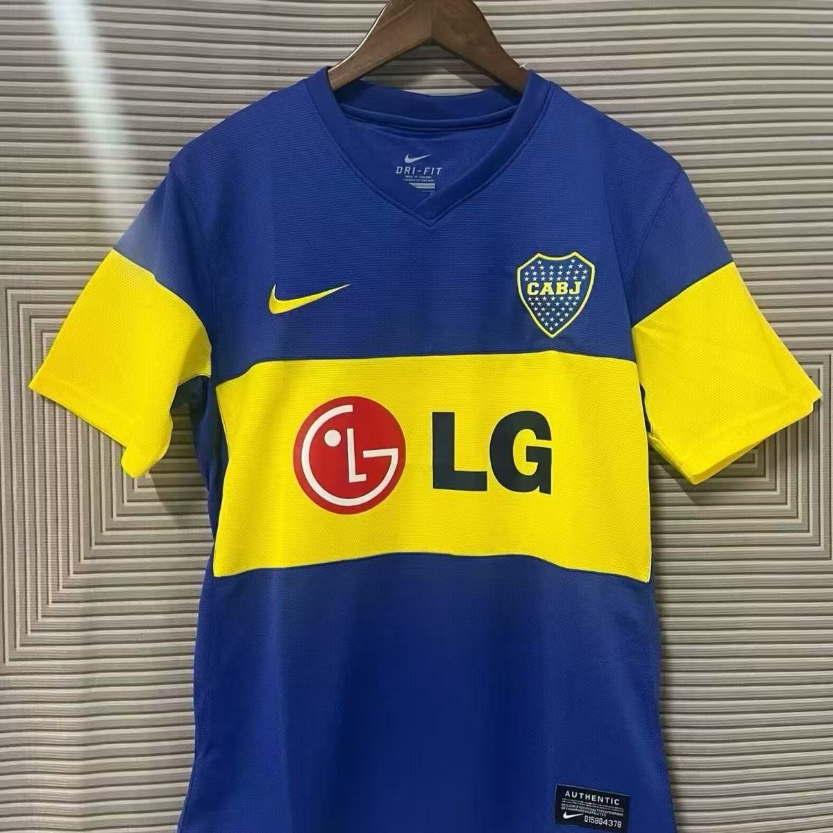 Boca Juniors 2011-12 Home Jersey LG Sponsor Retro Fan Version
