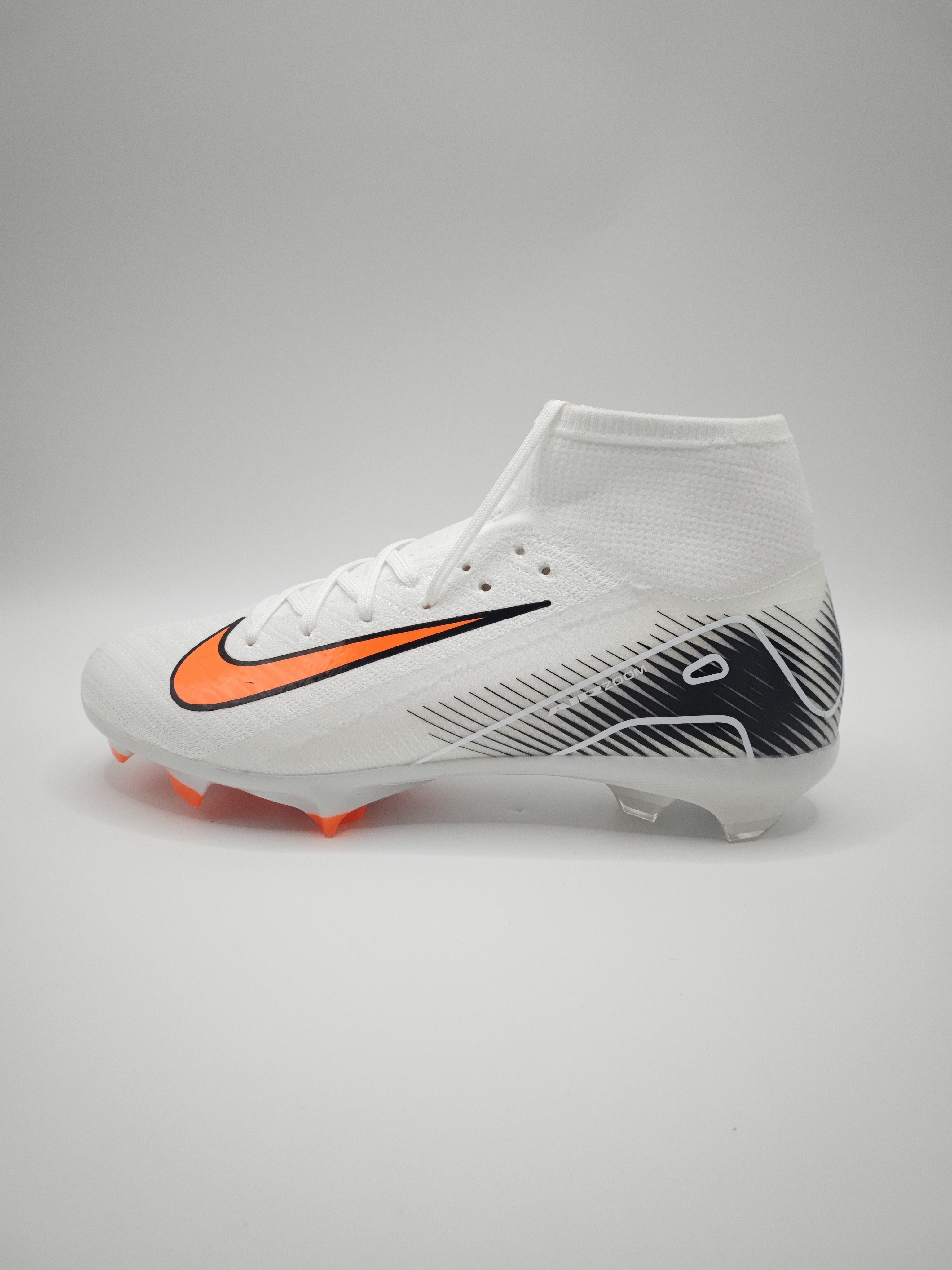 Nike Mercurial 16 FG Soccer Cleats with Built-in Bonded Pack: Full Air Cushion for All-Match Comfort, Waterproof Knit for Wet Pitches