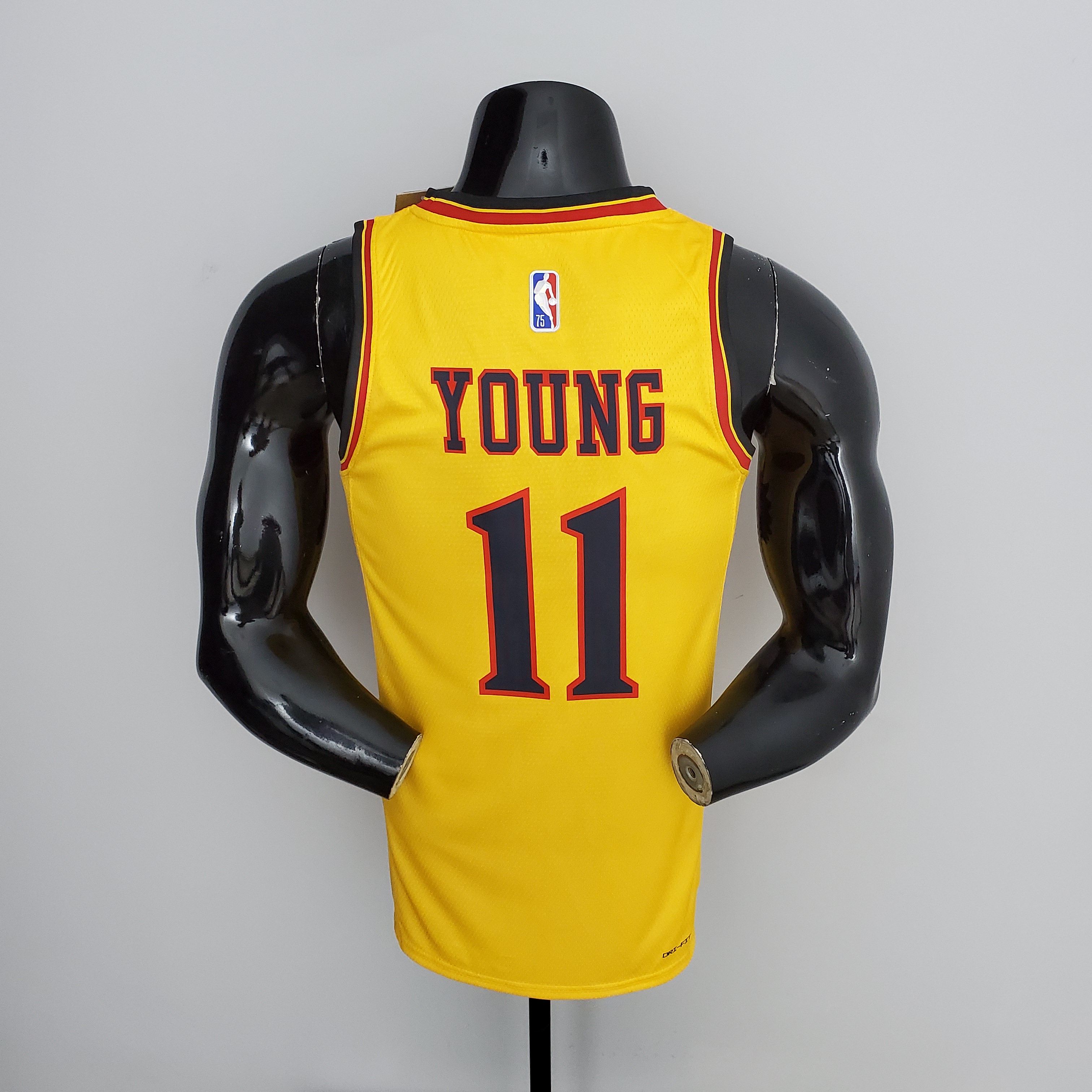 Trae Young Atlanta Hawks 75th Anniversary 2022 City Edition Swingman Jersey Yellow