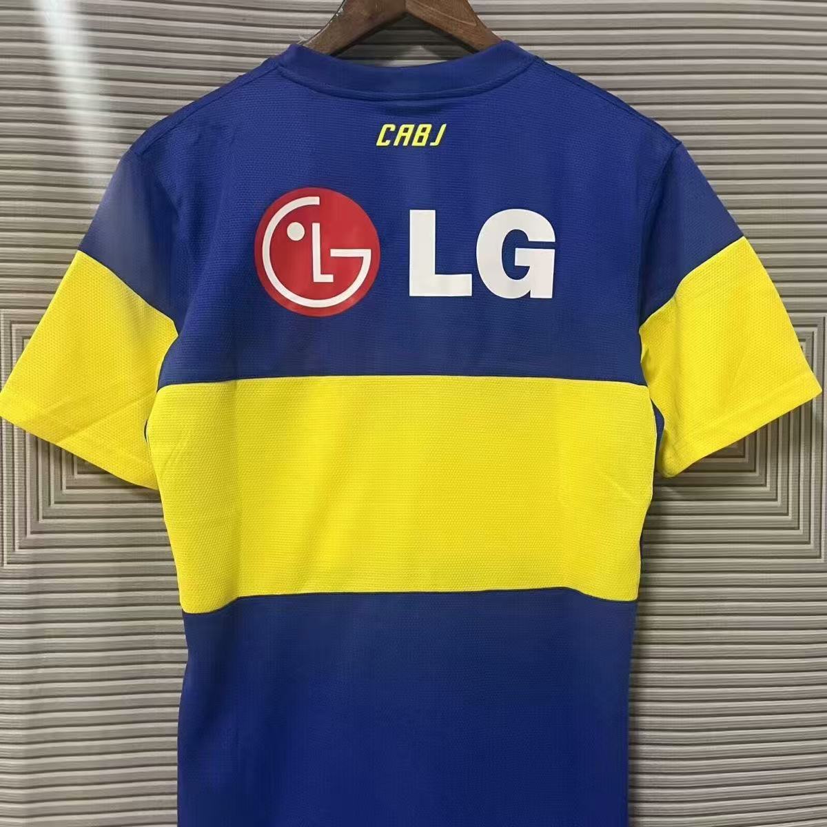 Boca Juniors 2011-12 Home Jersey LG Sponsor Retro Fan Version
