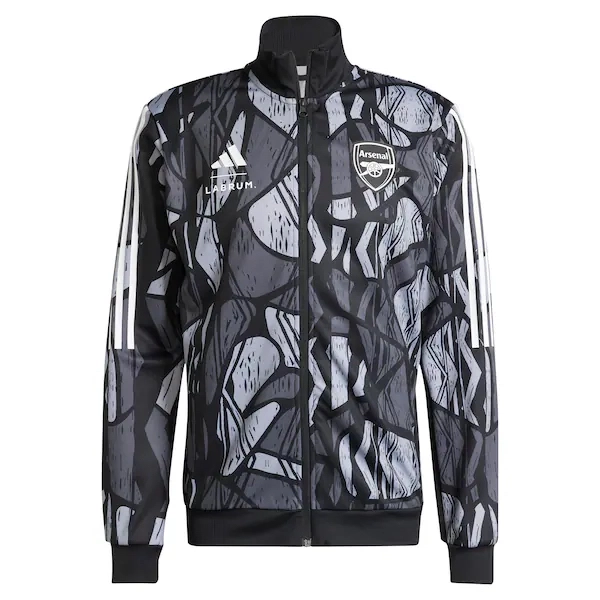 24-25 Arsenal Grey&black Windbreaker Jacket Football