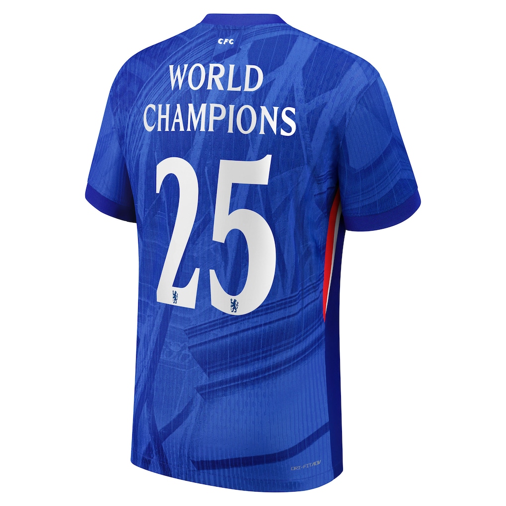Chelsea Home World Champions 25 Man Jersey 25/26