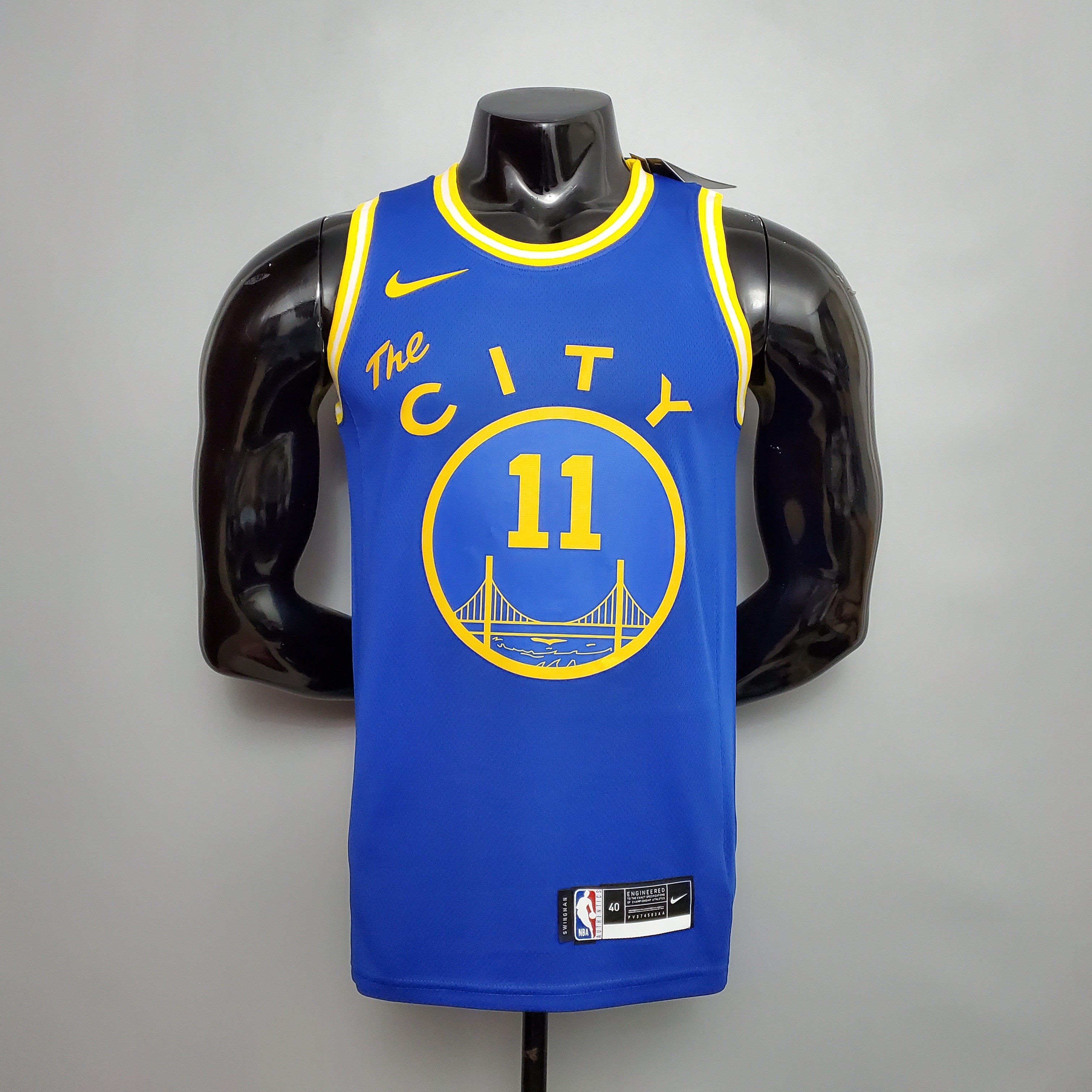 Klay Thompson Golden State Warriors Tram Version Swingman Jersey Blue