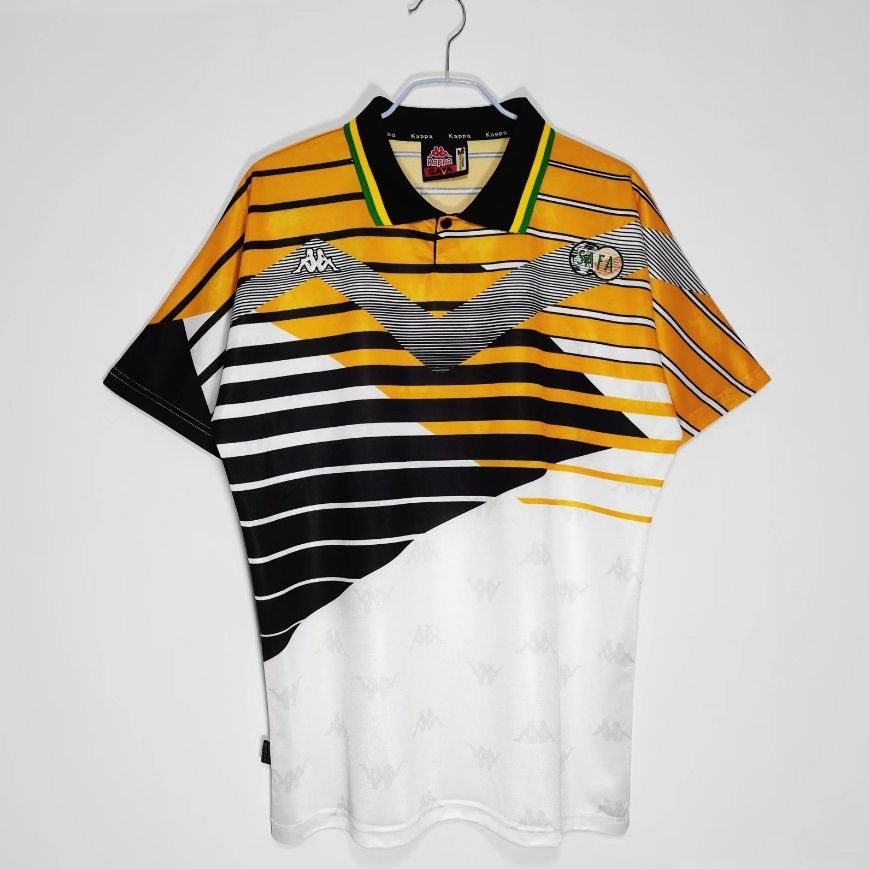 South Africa 1994 Retro Style Home Jersey — Yellow/Black/White Vintage Kappa Shirt