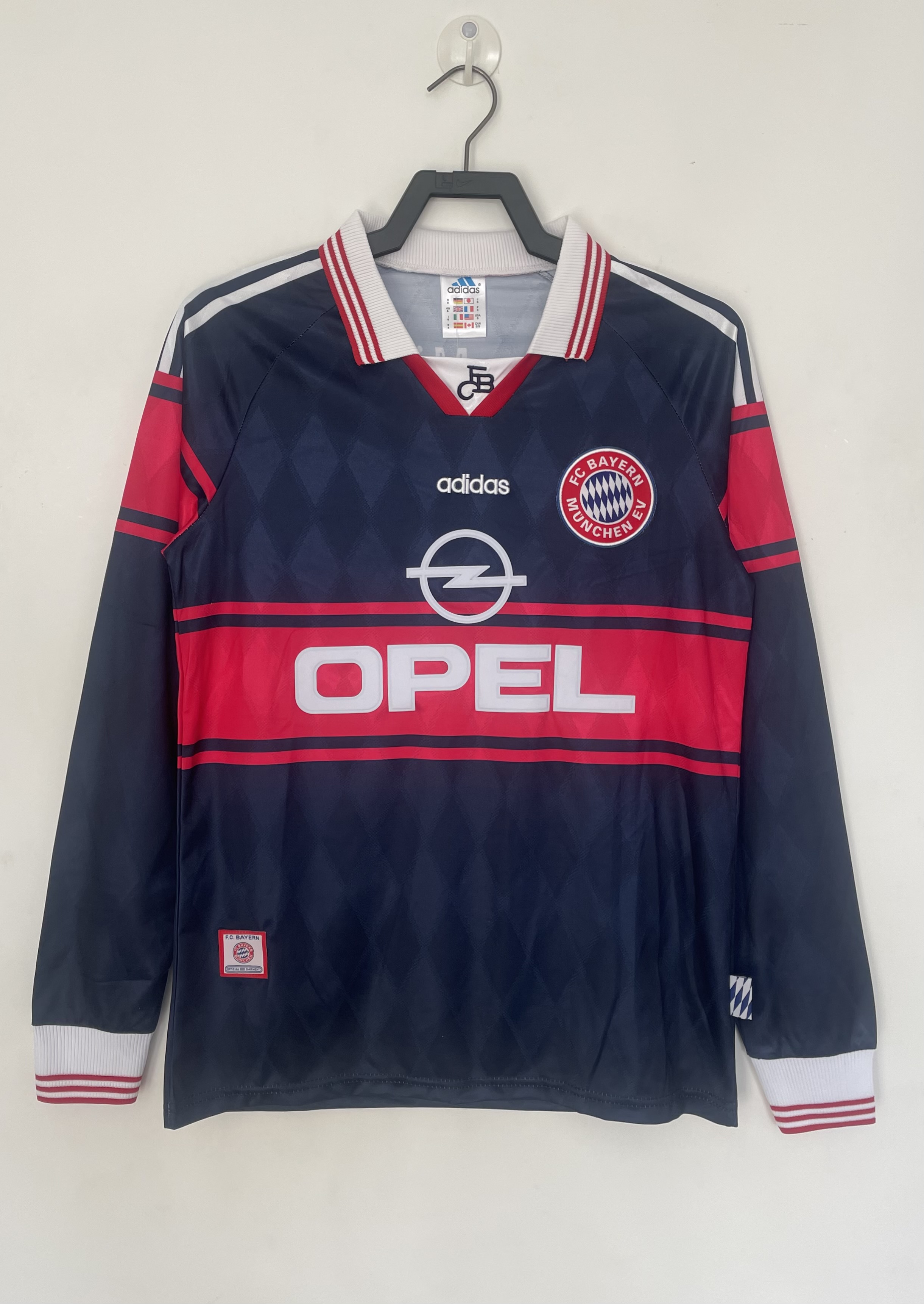 Bayern Munich Home Long Sleeve Retro Jersey 1997/99