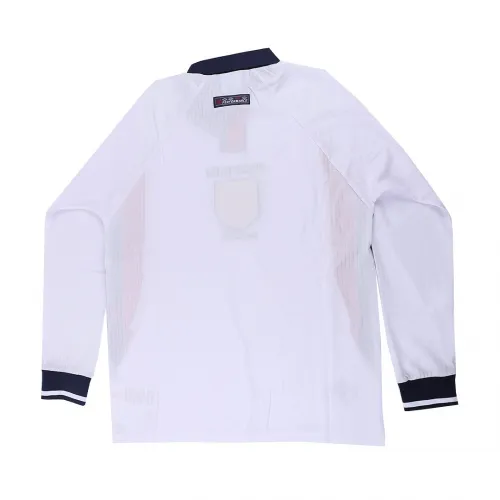 1998 England Retro Long Sleeve Jersey Home Replica World Cup