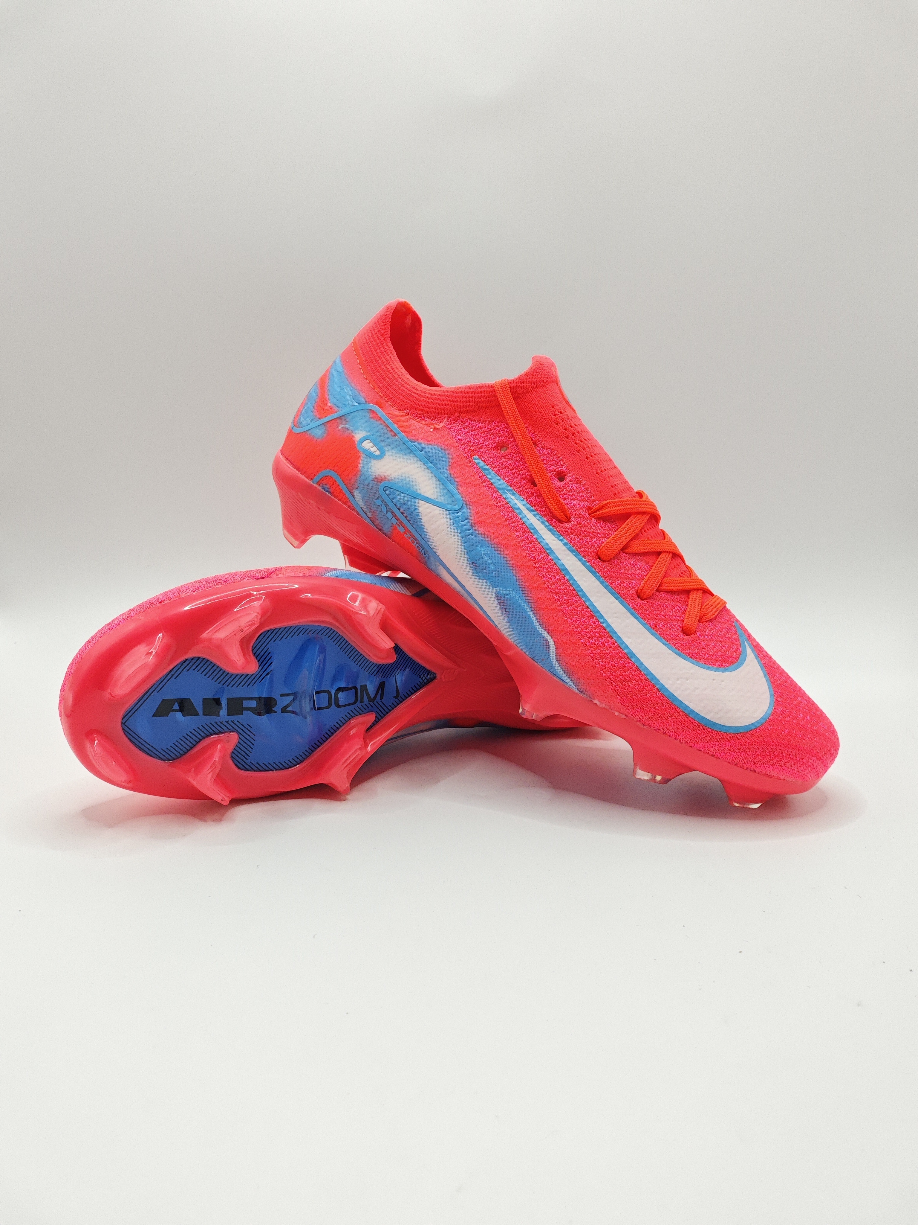 Nike Mercurial 16 FG Soccer Cleats with Built-in Bonded Pack: Full Air Cushion for All-Game Comfort, Waterproof Knit for Wet Pitches