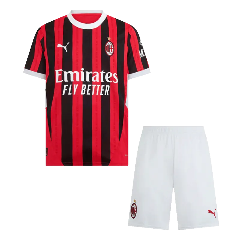 Kids AC Milan Home Jersey Kit 2024-25 Youth Apparels