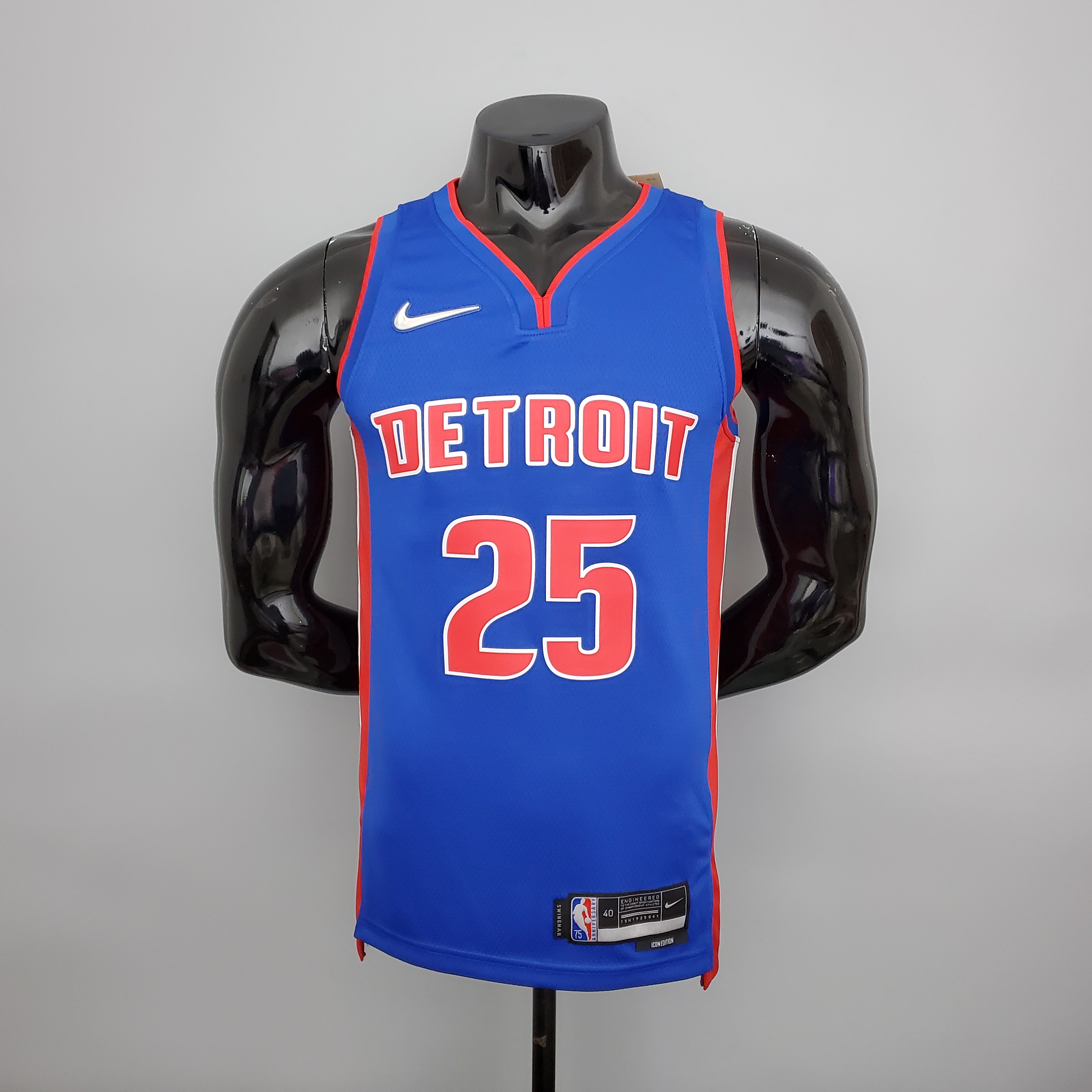 Derrick Rose Detroit Pistons 75th Anniversary Swingman Jersey Blue