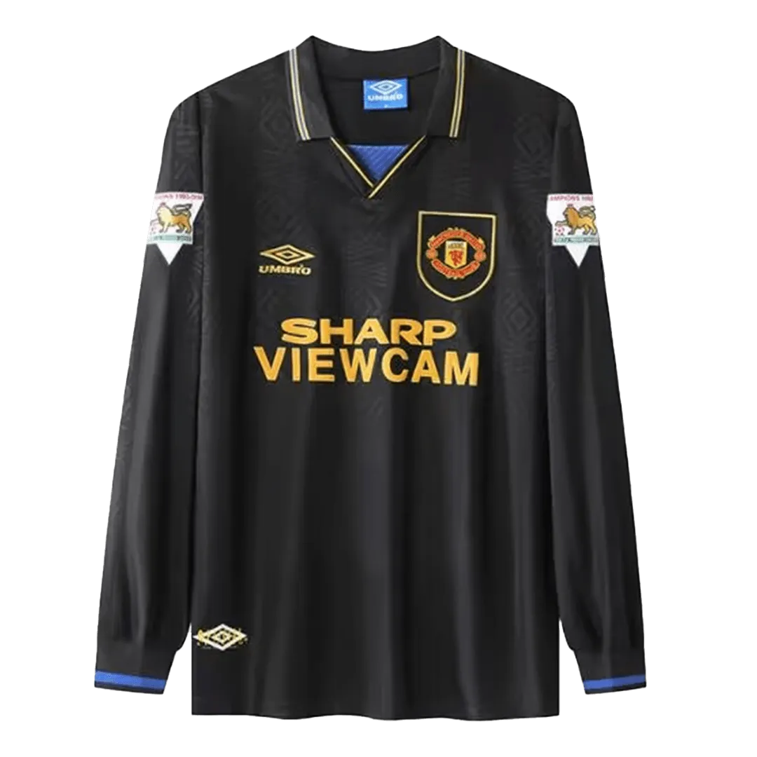 1993/95 Manchester United Retro Long Sleeve Away Jersey