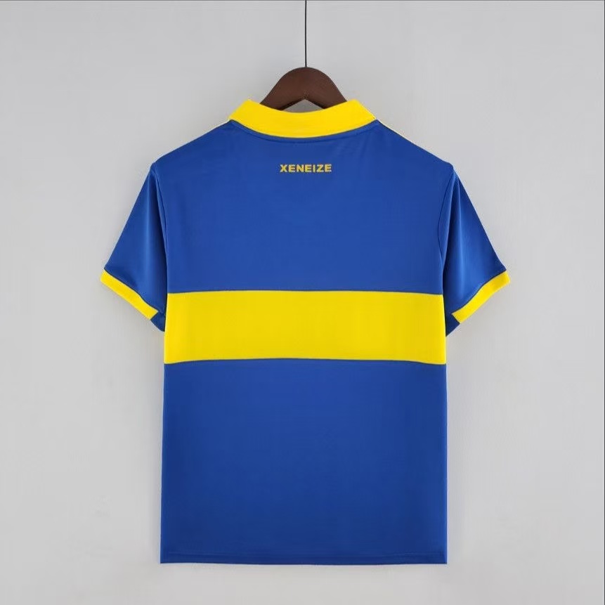 Boca Juniors 2023/24 Home Jersey – No Sponsor Classic Blue & Yellow Band | Fan Version