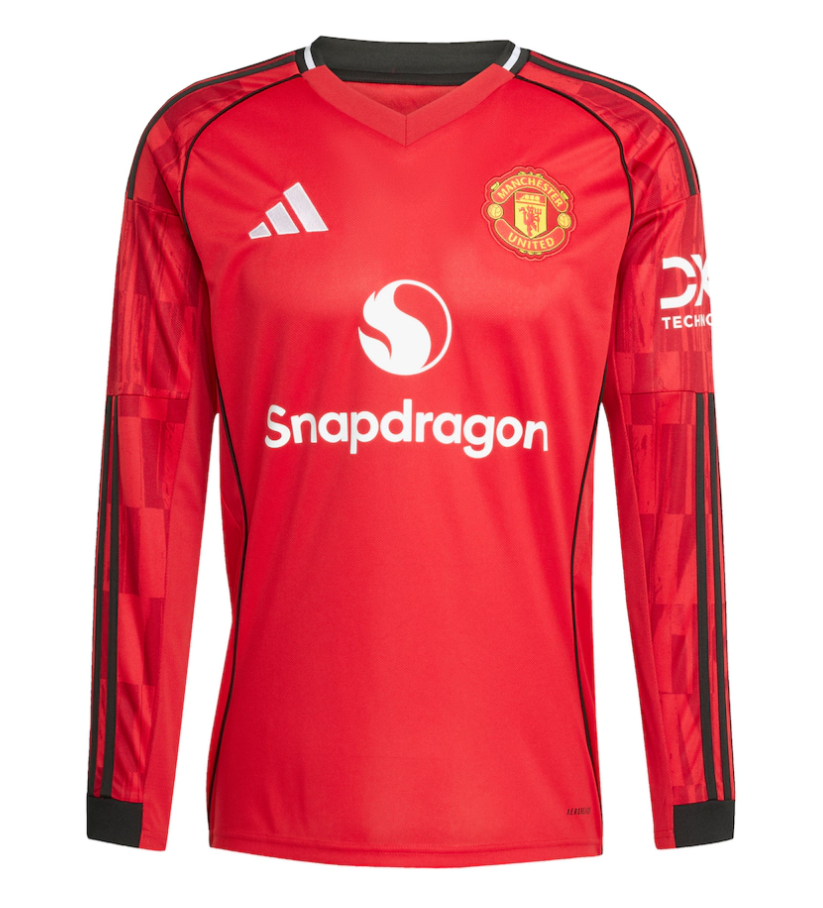 Manchester United Home Shirt 2025-26 - Long Sleeve