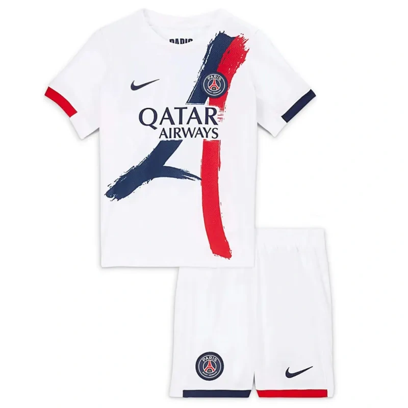 24-25-26 PSG Saint-Germain Away Soccer Kids Kit Jersey+Shorts